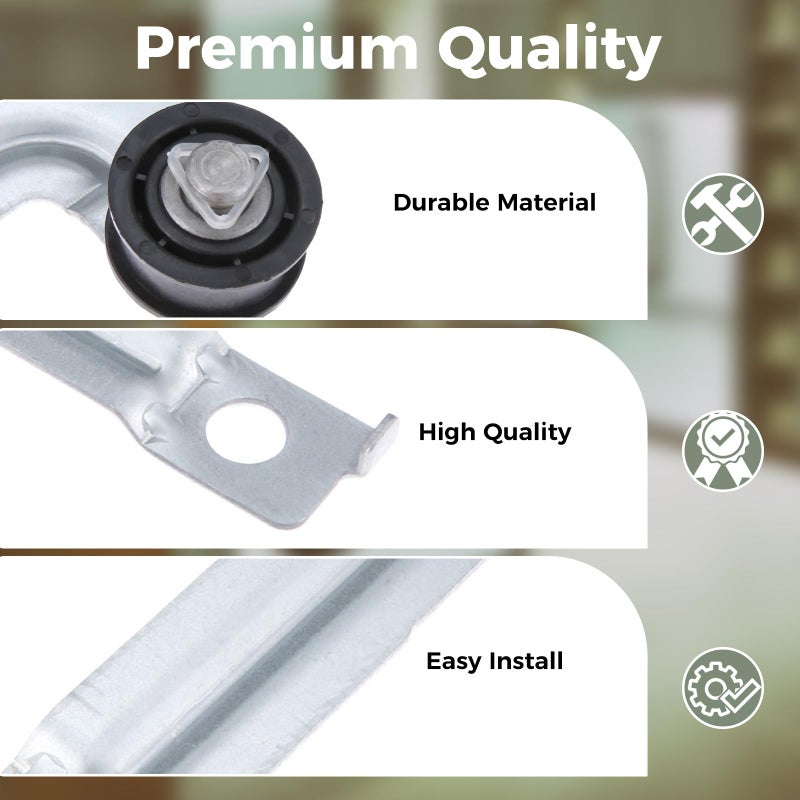 DRELD 8547174 Dryer Idler Pulley, Replace 8547174VP PS1487714 AP3890848 AP5983811 1201316 AH1487714, EA1487714, Replacement for Whirlpool, Maytag, Kenmore, Kitchen Aid - Image 3